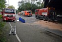 LKW blieb unter Bruecke haengen Koeln Ehrenfeld Innere Kanalstr Hornstr P429